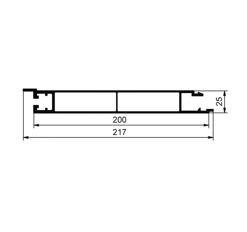 PROFIL EUROLOCK SPODNJI 200 SUROV (PREP)