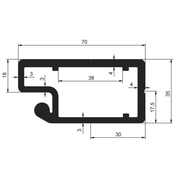 STEBER ALU CS MINI PREDNJI 70 ELOX