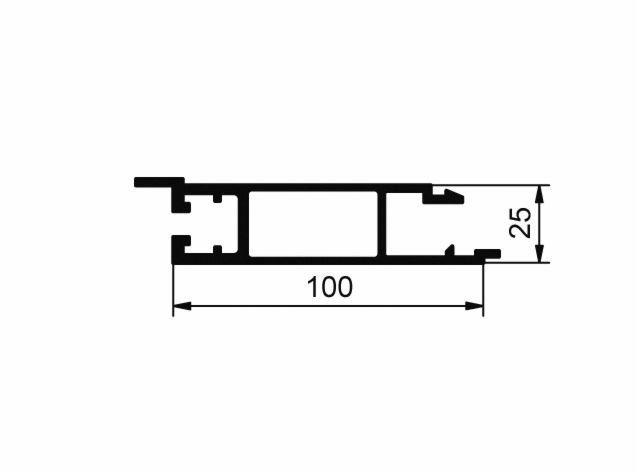 PROFIL EUROLOCK SPODNJI 100 ELOX (PREP)