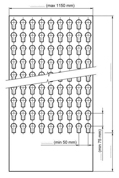 PLOČEVINA FE PERFORIRANA 1,15X2,5mX2mm