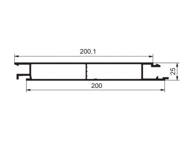 PROFIL EUROLOCK VMESNI 200 ELOX