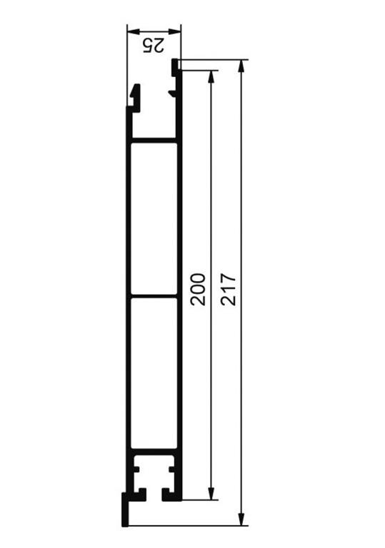 PROFIL EUROLOCK SPODNJI 200 ELOX (PREP)