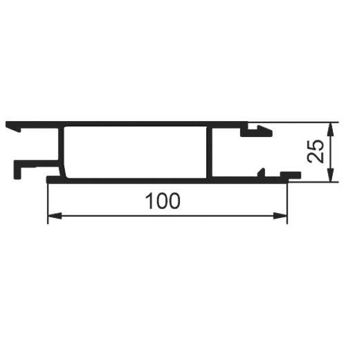 PROFIL EUROLOCK VMESNI 100 SUROV