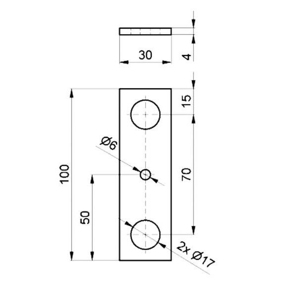 PODLOŽKA PLOŠČICA CS 100x30