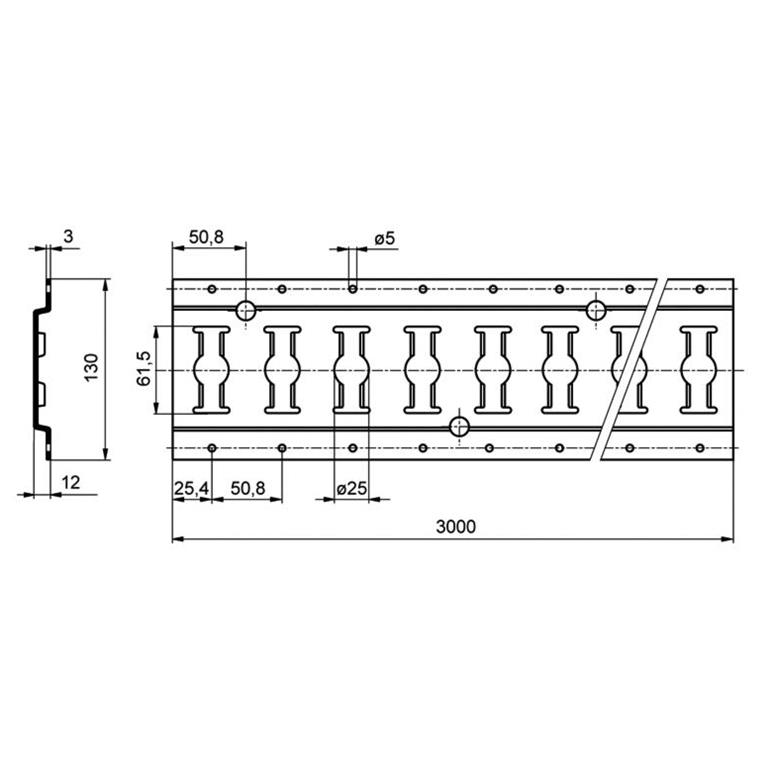 LETEV COMBI TRAK AL 3050mm ELOX o24
