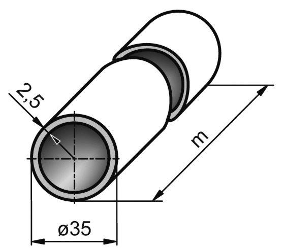 CEV ZA STREHO /ALU/FI/35x2,5mm/7,5m