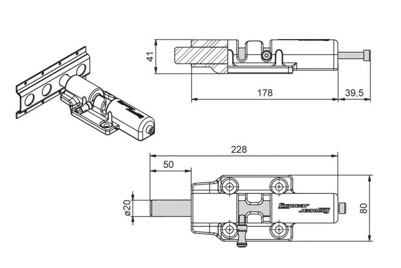 ZATIČ ZA KOMBI TRAK fi20mm