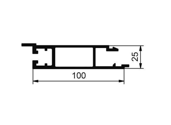 PROFIL EUROLOCK SPODNJI 100 SUROV (PREP)