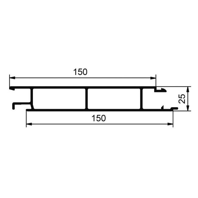 PROFIL EUROLOCK VMESNI 150 SUROV