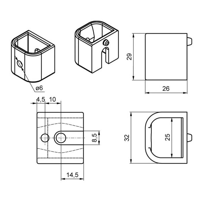 ZADRŽALO SAFEGRIP ZADNJE UNI geom