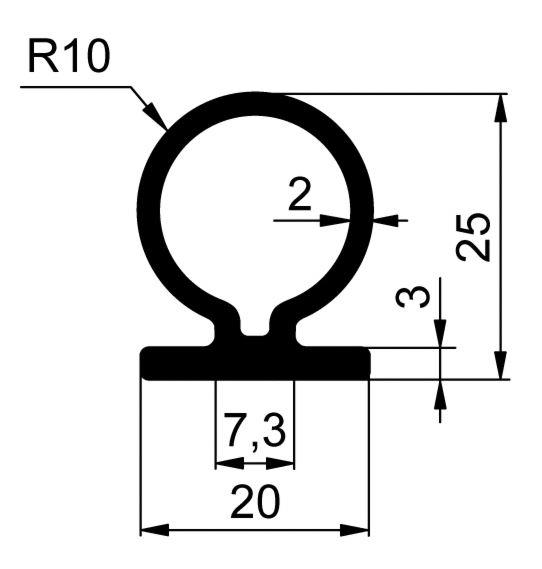 TESNILO OMEGA ZA ALU PROFIL RAMPE