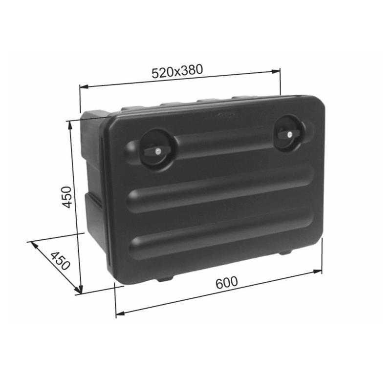 ZABOJ ZA ORODJE PVC 600x450x450mm
