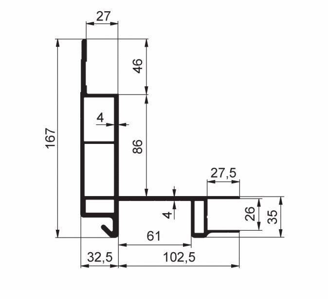 STEBER ALU CS MIDI PREDNJI 135 ELOX