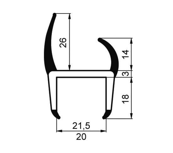 TESNILO PVC 20 21 6,0m