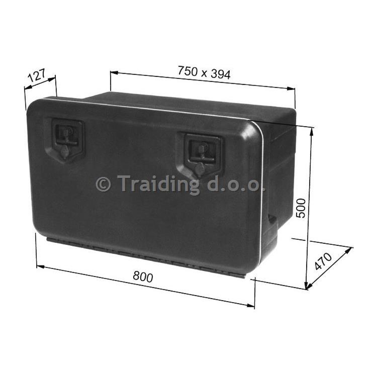ZABOJ ZA ORODJE PVC 800x500x470mm