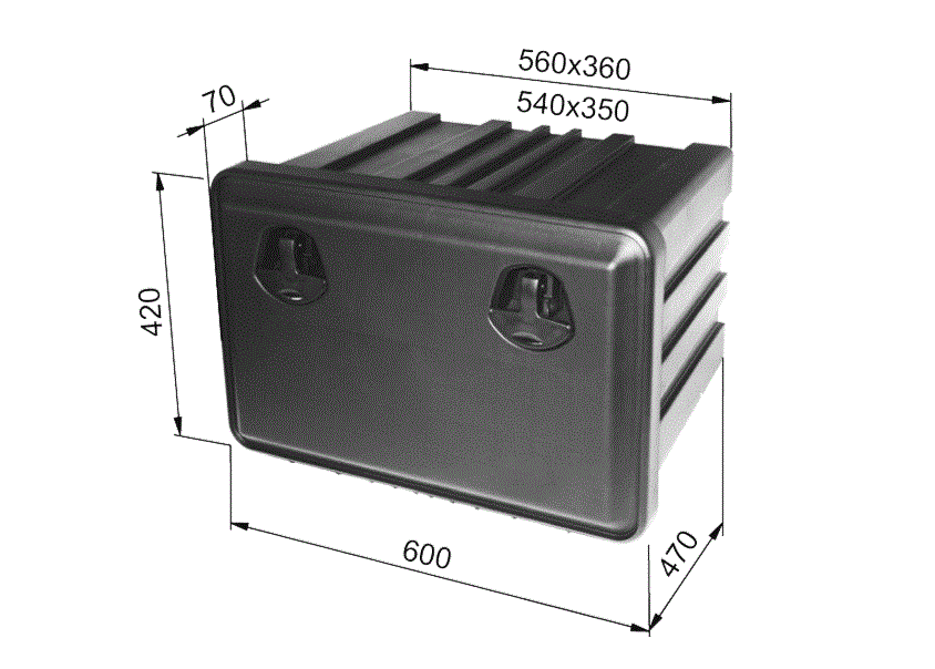 ZABOJ ZA ORODJE PVC 600x420x470mm