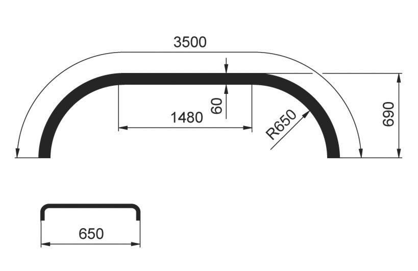 BLATNIK TANDEM 650x2780x3500 ALU