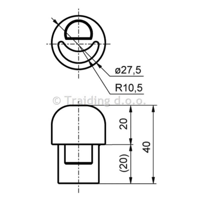 ADAPTER ZGOR.ZA CEV FI 27 VROČE CINKAN
