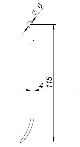 GUMA PVC STRANSKE ZAVESE ZA C PROFIL 56m