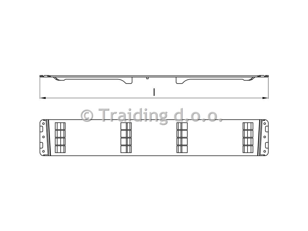 PLASTIKA STREŠNA KOVIČENJE 570mm EDSCHA