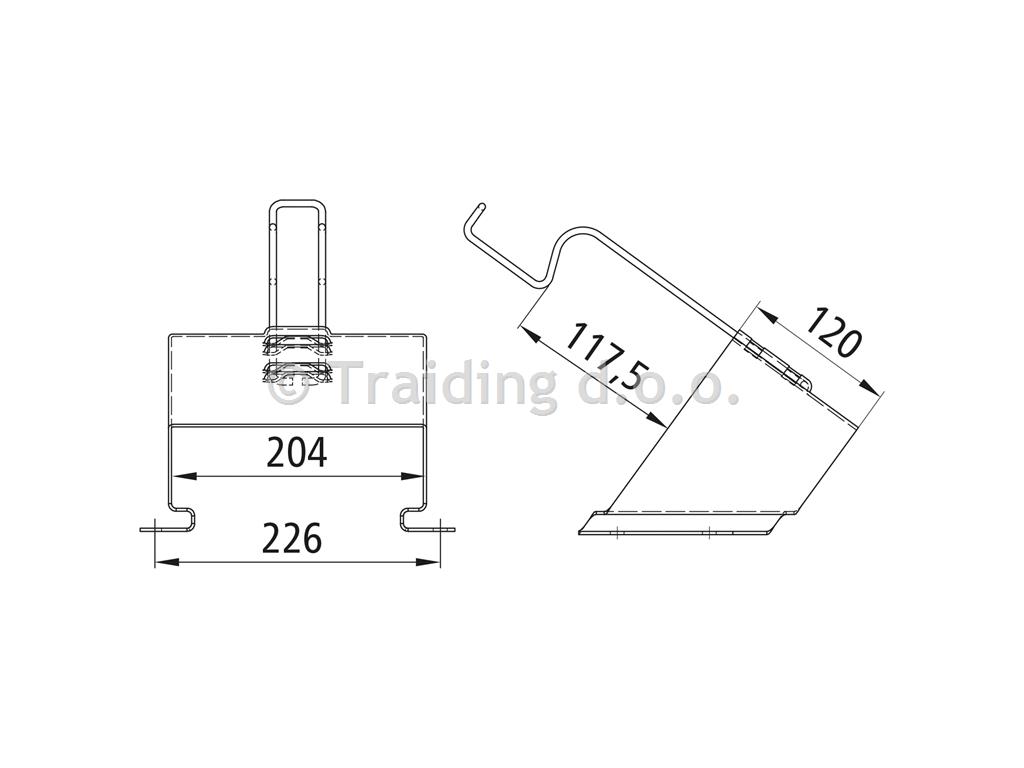 NOSILEC ZAGOZDE Zn G53 205mm