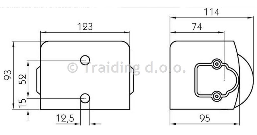 ODBOJNIK GUMI VALJ ENOJNI 123X93X114