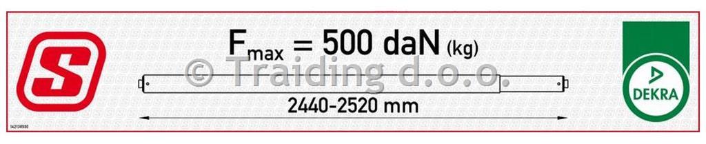 PREGRADA TOVORA TELESKOP ZN 2440-2520mm
