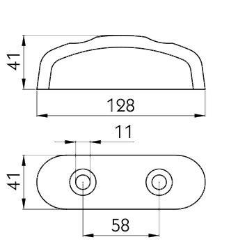 ODBOJNIK GUMI 125X40X45