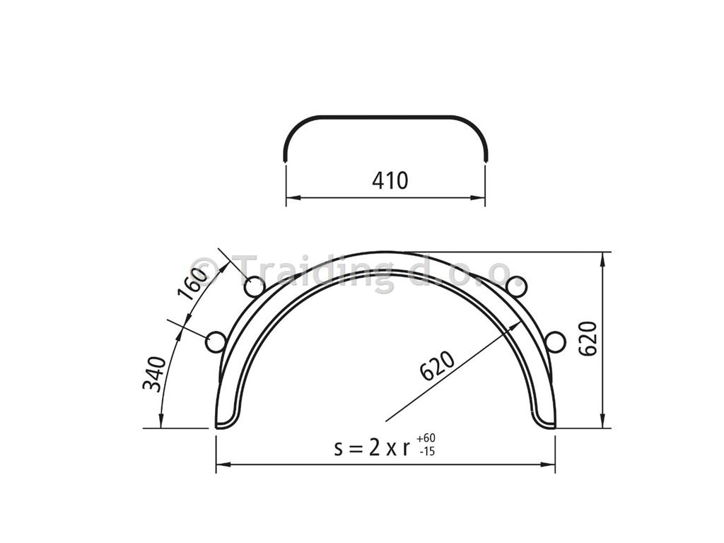 BLATNIK Z NOSILCI 410X2100X1240 fi42