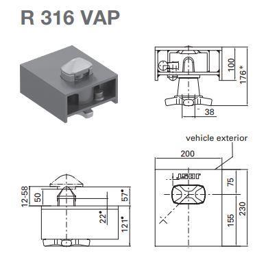 KONTEJNERSKA KLJUČAVNICA R 316 VAPV