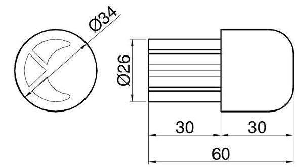 ADAPTER ZGOR.ZA CEV fi34