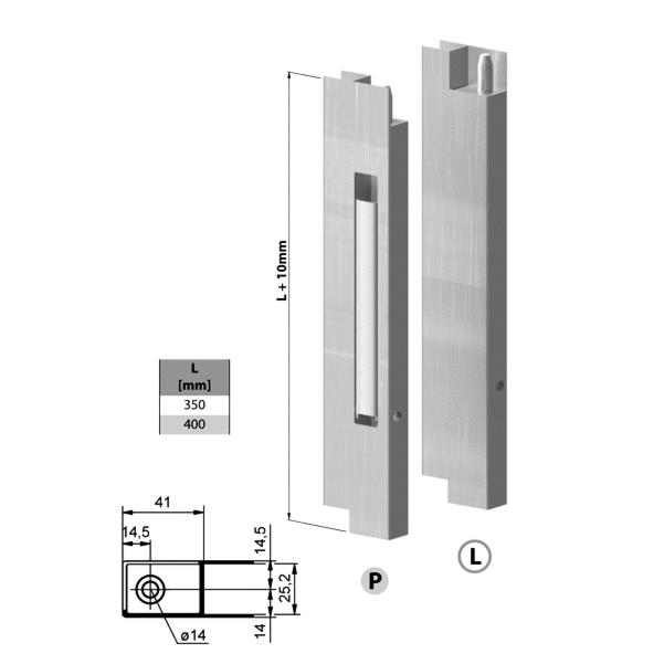 ZAPIRALO ALU PLANAE 400 - LEVO INOX