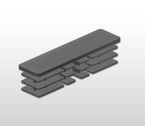 ČEP PVC ZA ALU LETEV 100x25mm
