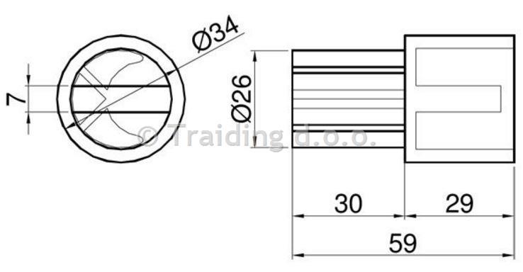 ADAPTER SPODNJI REZAN ZA FI34