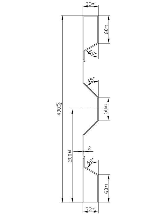 STRANICA KIPERSKA Fe HVkt 400x2x5050mm