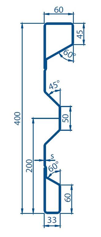 STRANICA KIPERSKA Fe BKT 400x2x5000mm