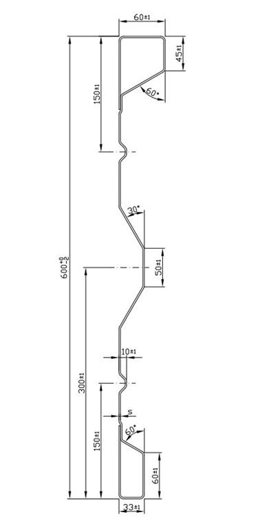 STRANICA KIPERSKA Fe B 600x2,5x5000mm