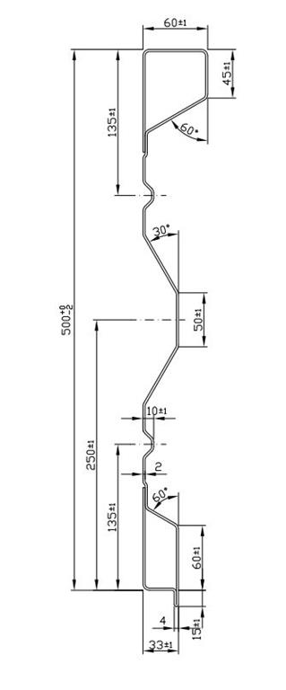 STRANICA KIPERSKA Fe BN 500x2x5050mm