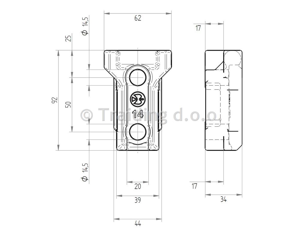 NOSILEC SREDNJEGA STEBRA HESTAL CS M12