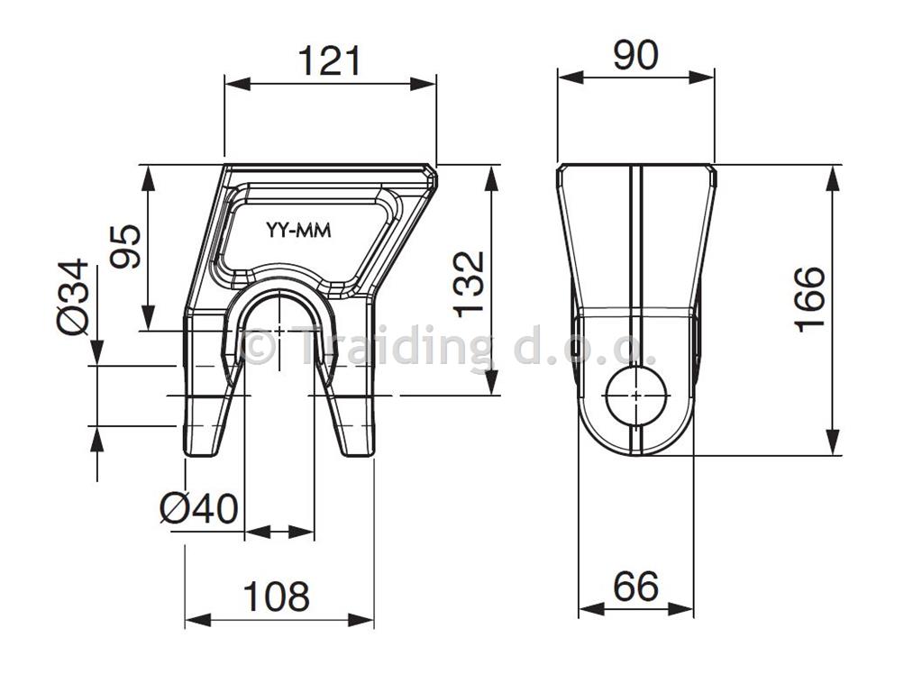 PODPORA VILICE KIPERSKE fi40 HEAVY DUTY