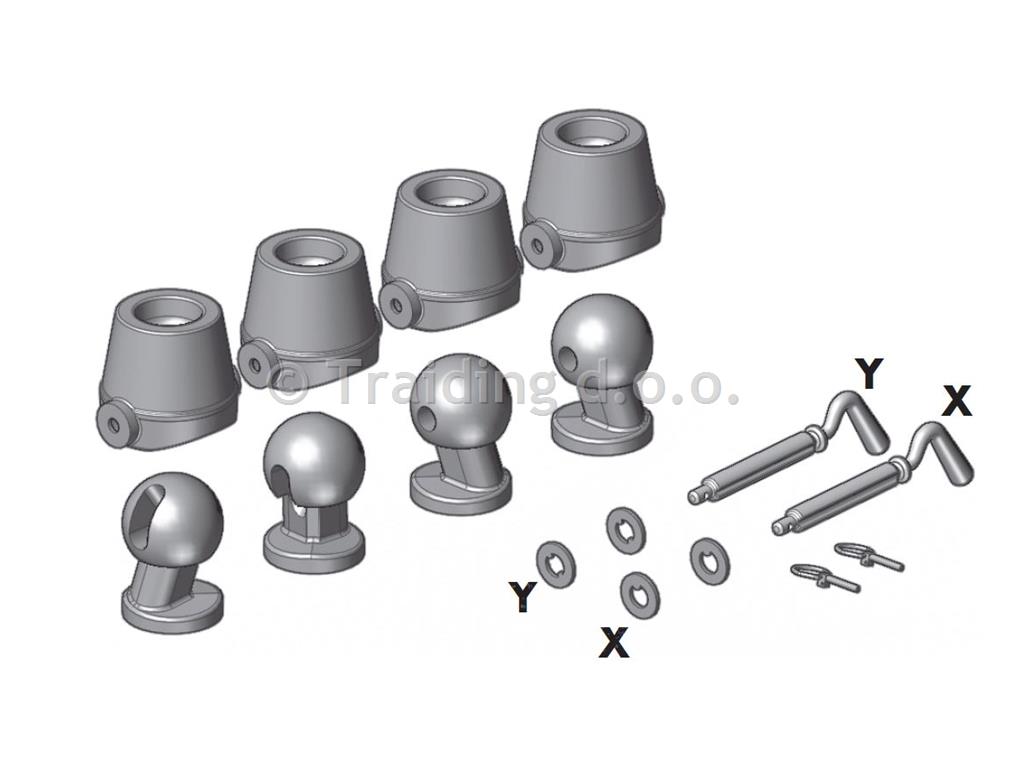 SET KIPERSKI FI 85 KROGLA, LEŽIŠČE, KLIN