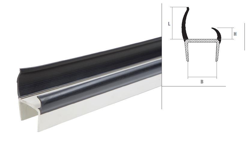 TESNILO PVC L:33 B:35,5 H:15 ČRNSIV 3,2m