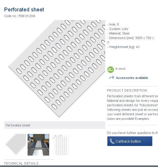 PROFIL PODA PERFORIRAN/LOHR,FE