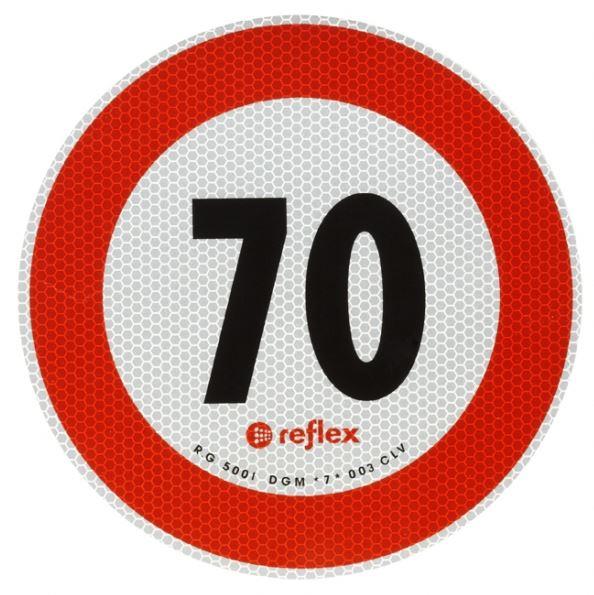 NALEPKA OMEJITEV HITROSTI ODSEVNA 70