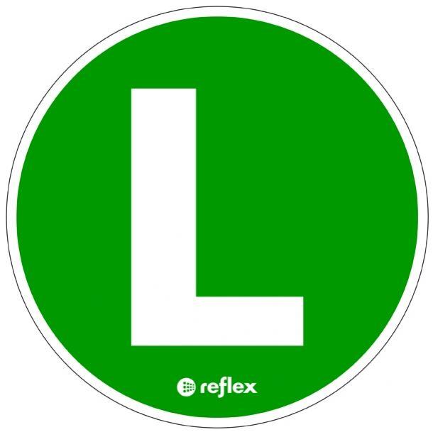NALEPKA OZNAČEVALNA "L", fi 220mm