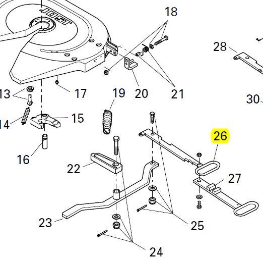 ROČICA SEDLA 37C/37E KRATKA