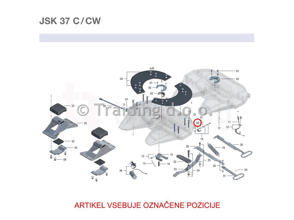VAROVALO ROČICE SEDLA 37C