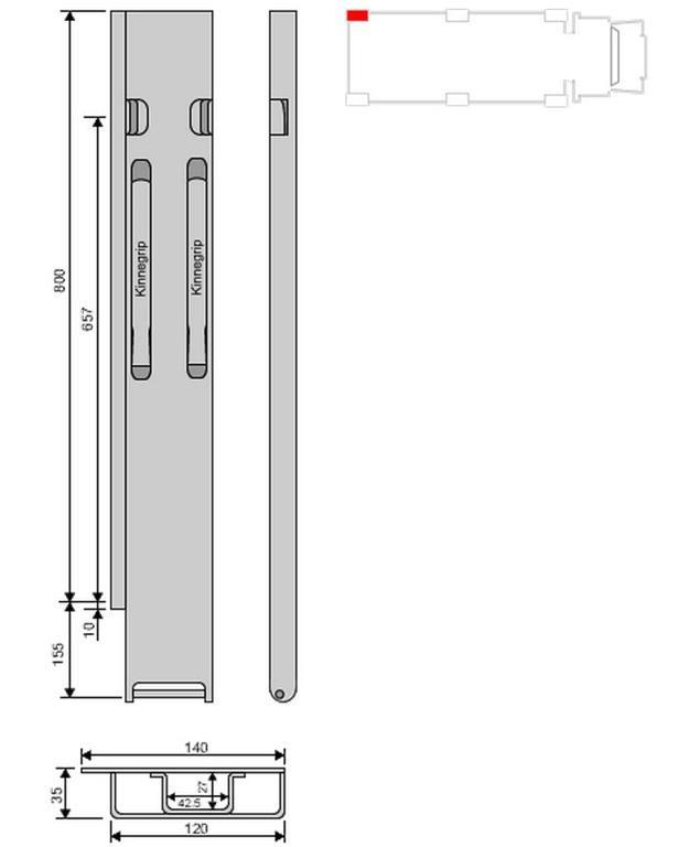 STEBER K20 FE 800 ZADNJI 1xZP LEVI