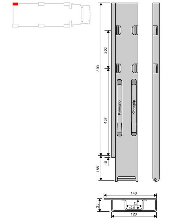 STEBER K20 FE 800 ZADNJI LEVI